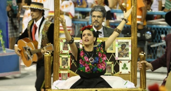 Comisso de frente da Viradouro faz referncia ao trabalho da artista Frida Kahlo