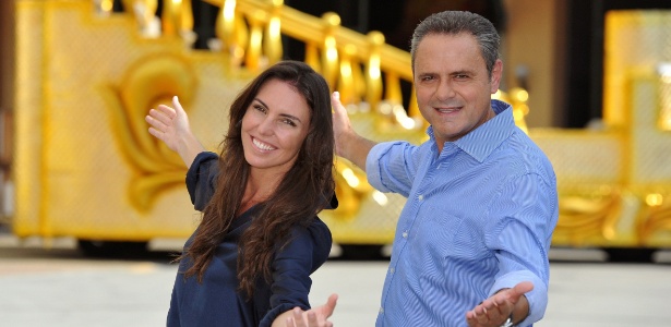 Glenda Kozlowski e Luis Roberto na Cidade do Samba (2011) - TV Globo/Alex Carvalho